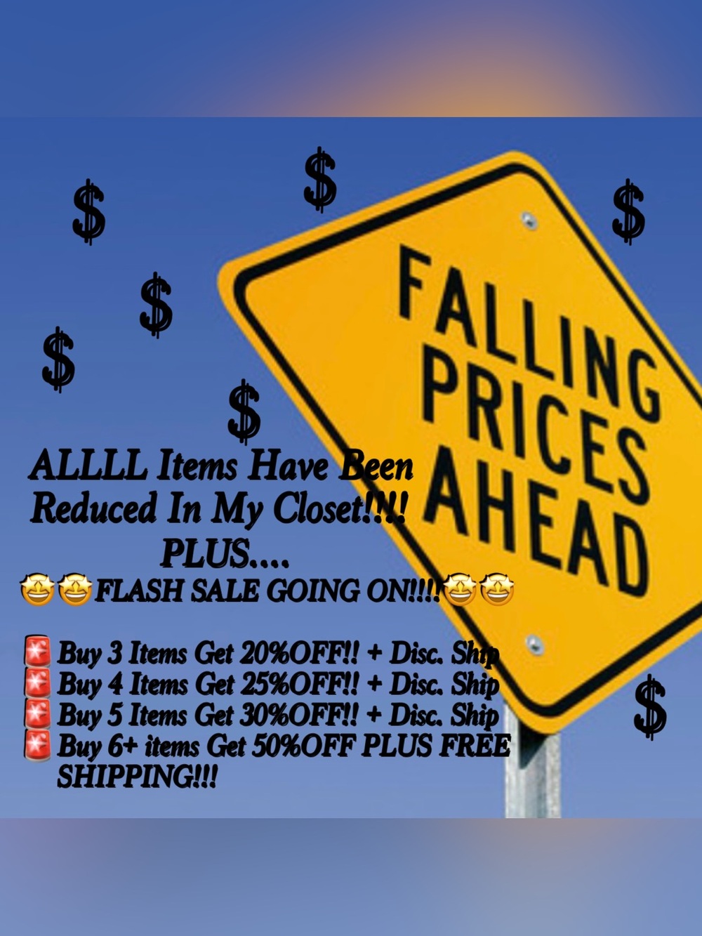 🚨REDUCED ALL PRICES ON EVERY ITEM IN CLOSET + FLASH SALE GOING ON!!!🚨